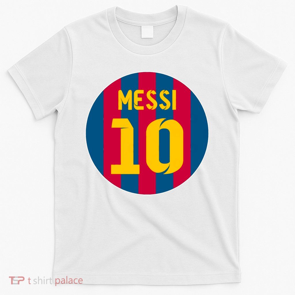Messi Number 10 Retired Soccer Jersey T-Shirt