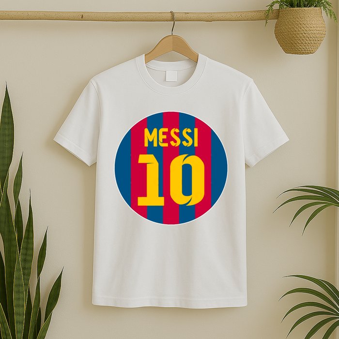 Messi Number 10 Retired Soccer Jersey T-Shirt