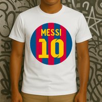 Messi Number 10 Retired Soccer Jersey T-Shirt