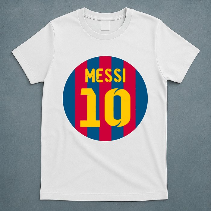 Messi Number 10 Retired Soccer Jersey T-Shirt