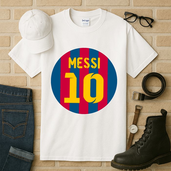 Messi Number 10 Retired Soccer Jersey Tall T-Shirt