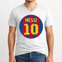 Messi Number 10 Retired Soccer Jersey V-Neck T-Shirt