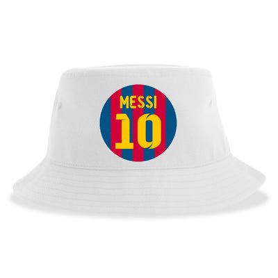 Messi Number 10 Retired Soccer Jersey Sustainable Bucket Hat
