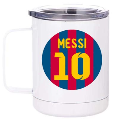 Messi Number 10 Retired Soccer Jersey 12 oz Stainless Steel Tumbler Cup