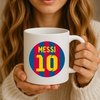 Messi Number 10 Retired Soccer Jersey Mug