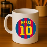 Messi Number 10 Retired Soccer Jersey Mug