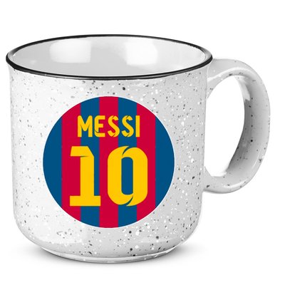 Messi Number 10 Retired Soccer Jersey 15oz Campfire Ceramic Mug