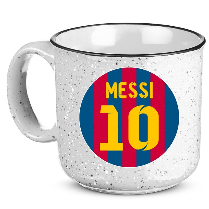 Messi Number 10 Retired Soccer Jersey 15oz Campfire Ceramic Mug