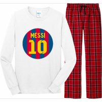 Messi Number 10 Retired Soccer Jersey Long Sleeve Pajama Set