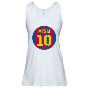 Messi Number 10 Retired Soccer Jersey Ladies Essential Flowy Tank