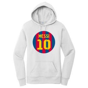 Messi Number 10 Retired Soccer Jersey Women's Pullover Hoodie