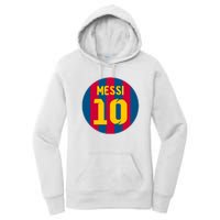 Messi Number 10 Retired Soccer Jersey Women's Pullover Hoodie