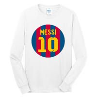 Messi Number 10 Retired Soccer Jersey Tall Long Sleeve T-Shirt