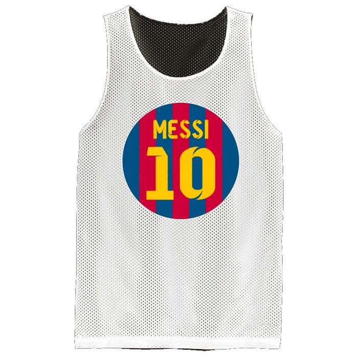 Messi Number 10 Retired Soccer Jersey Mesh Reversible Basketball Jersey Tank