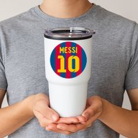 Messi Number 10 Retired Soccer Jersey Tumbler