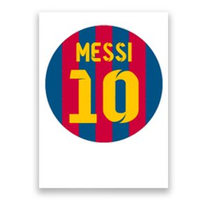 Messi Number 10 Retired Soccer Jersey Poster