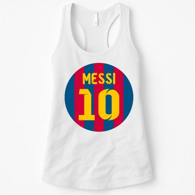 Messi Number 10 Retired Soccer Jersey Womens Tank Top