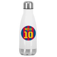 Messi Number 10 Retired Soccer Jersey Stainless Steel Insulated Water Bottle