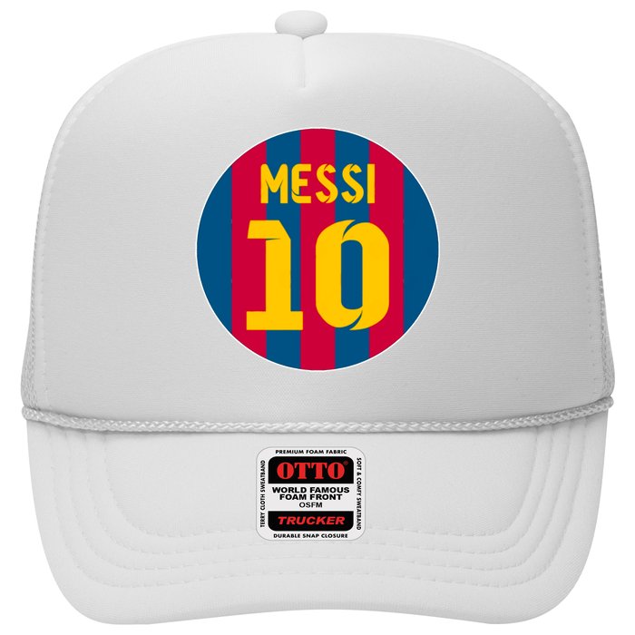 Messi Number 10 Retired Soccer Jersey Trucker Hat