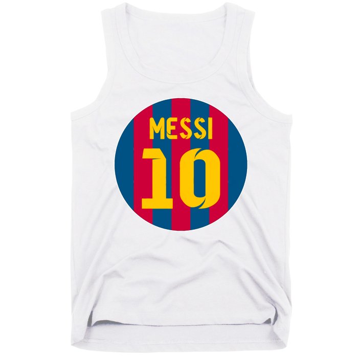 Messi Number 10 Retired Soccer Jersey Tank Top