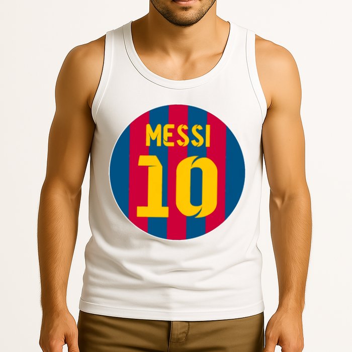 Messi Number 10 Retired Soccer Jersey Tank Top
