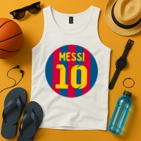 Messi Number 10 Retired Soccer Jersey Tank Top