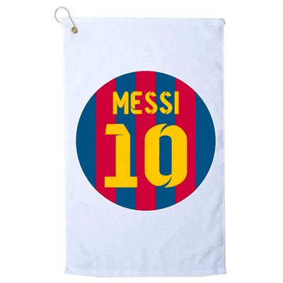 Messi Number 10 Retired Soccer Jersey Golf Towel