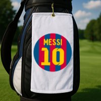 Messi Number 10 Retired Soccer Jersey Golf Towel