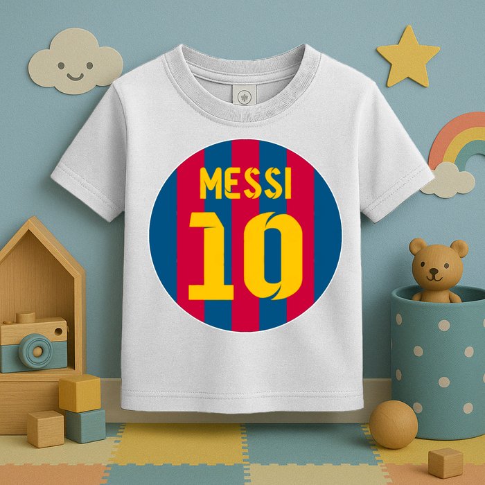 Messi Number 10 Retired Soccer Jersey Toddler T-Shirt
