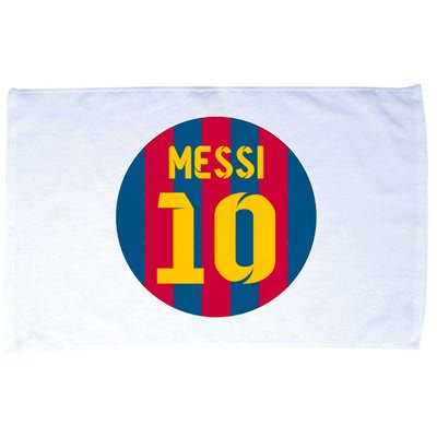 Messi Number 10 Retired Soccer Jersey Microfiber Hand Towel