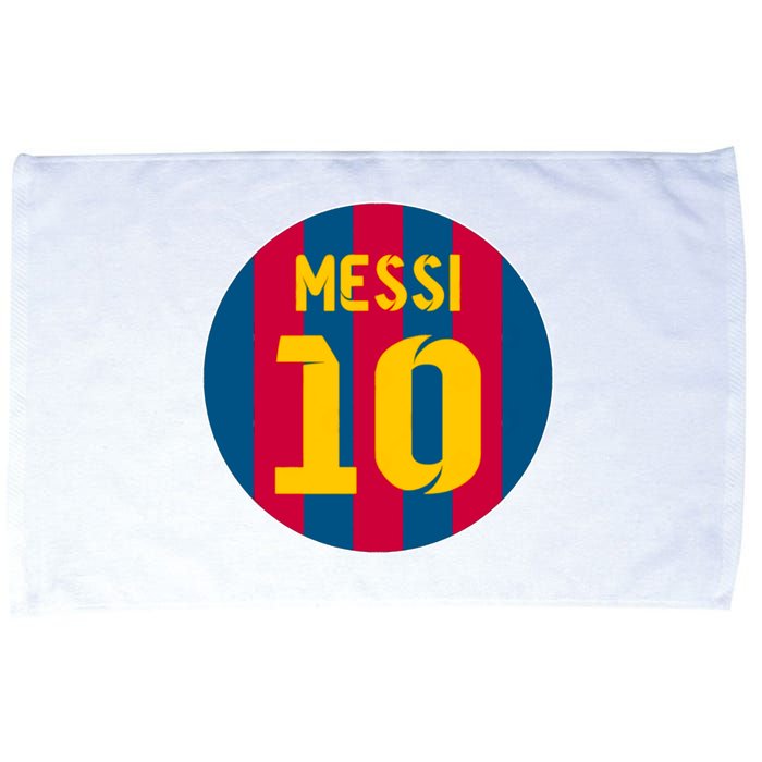 Messi Number 10 Retired Soccer Jersey Microfiber Hand Towel