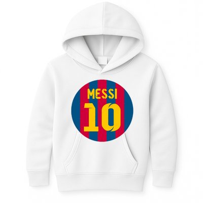 Messi Number 10 Retired Soccer Jersey Kids Hoodie