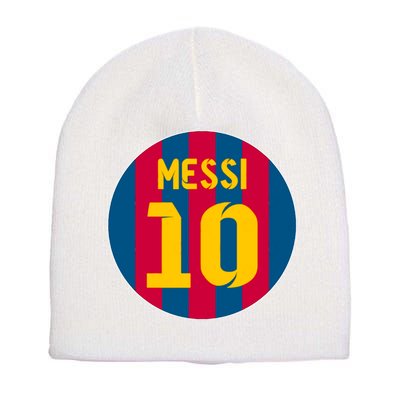 Messi Number 10 Retired Soccer Jersey Short Acrylic Beanie