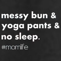 Messy Bun & Yoga Pants & No Sleep. #momlife Adult Drive Performance Visor