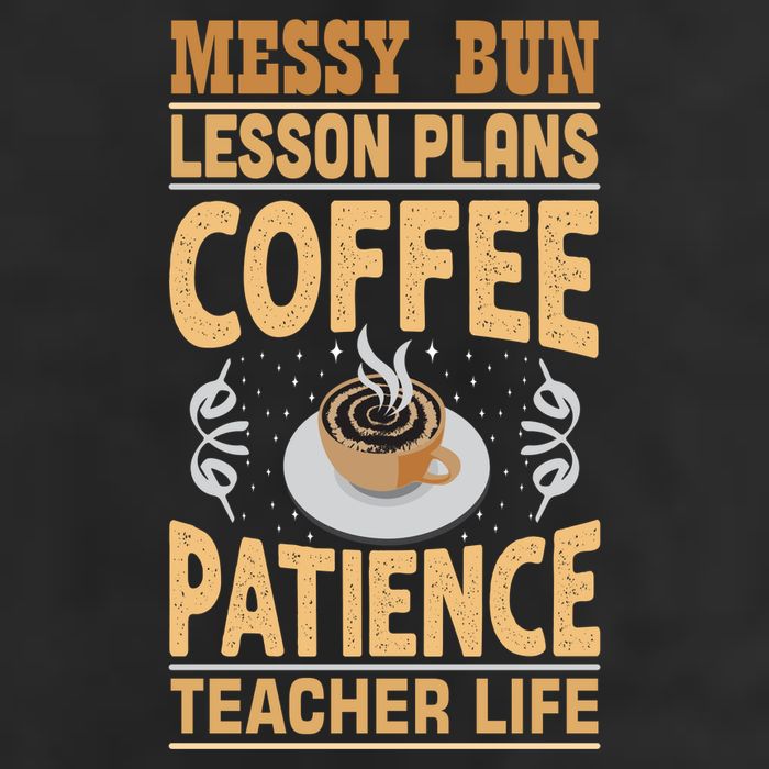 Messy Bun Lesson Plans Funny Teacher Cool Comfort Performance Bucket Hat