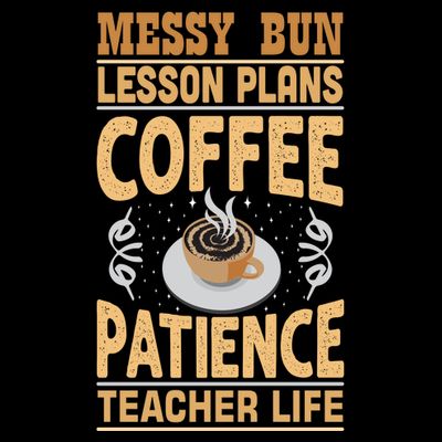 Messy Bun Lesson Plans Funny Teacher T-Shirt