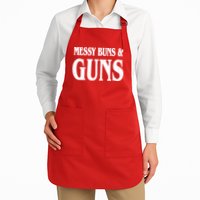Messy Buns And Guns Apron