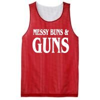 Messy Buns And Guns Mesh Reversible Basketball Jersey Tank