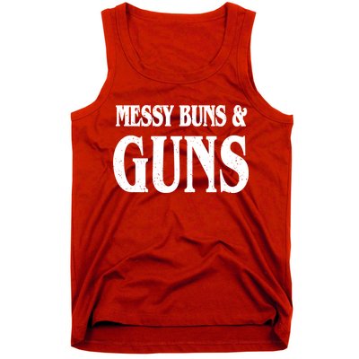 Messy Buns And Guns Tank Top