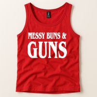 Messy Buns And Guns Tank Top