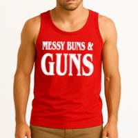 Messy Buns And Guns Tank Top