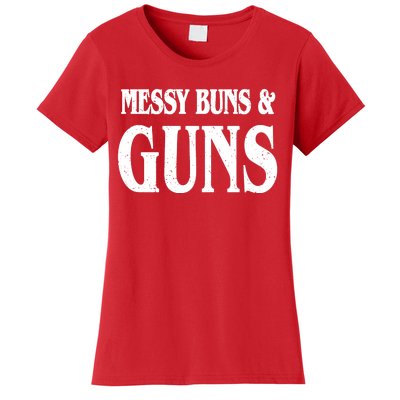 Messy Buns And Guns Women's T-Shirt