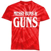 Messy Buns And Guns Kids Tie-Dye T-Shirt