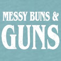 Messy Buns And Guns Sueded Cloud Jersey T-Shirt
