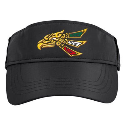 Mexican Eagle Tribal Style Hecho En Mexico Adult Drive Performance Visor