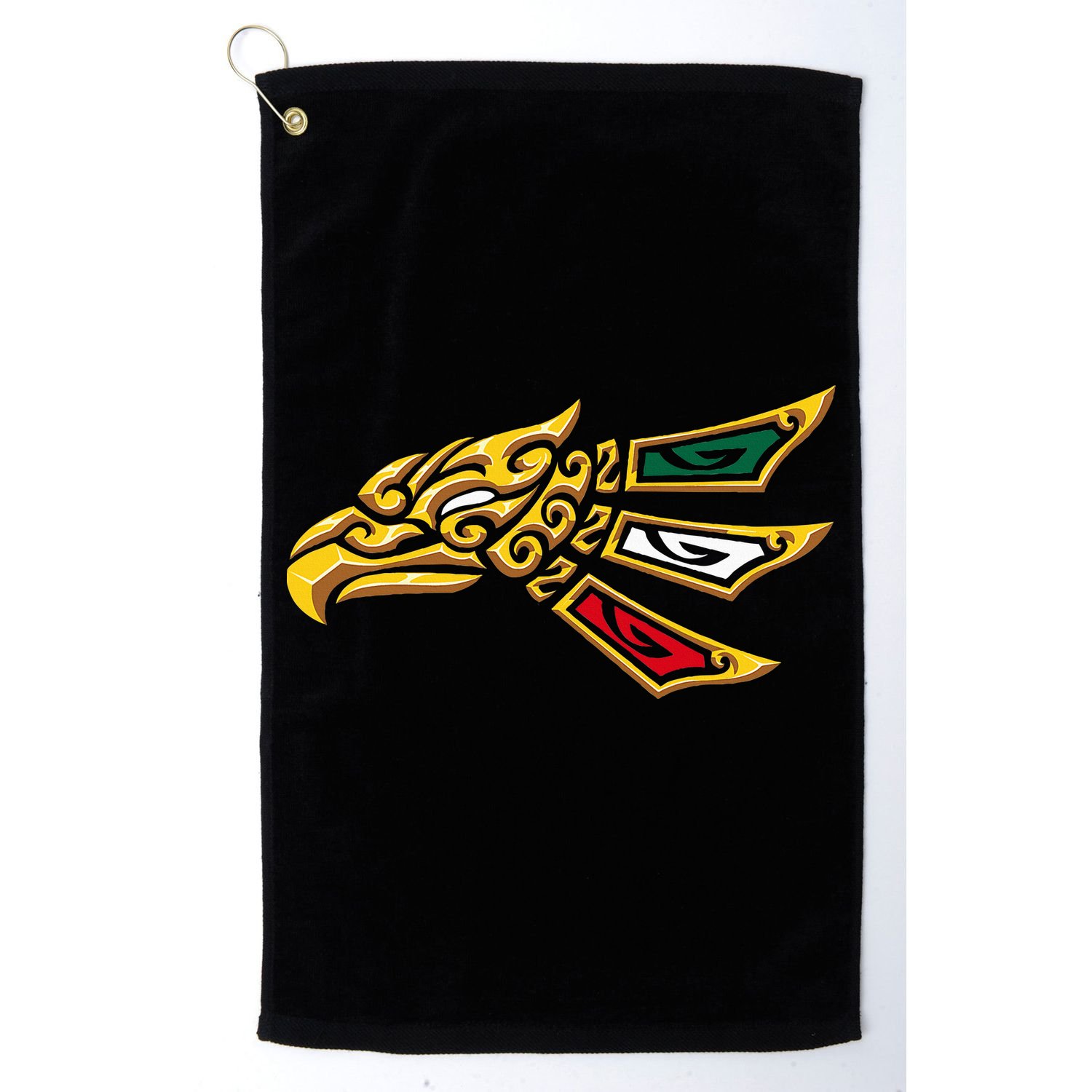 Mexican Eagle Tribal Style Hecho En Mexico Golf Towel