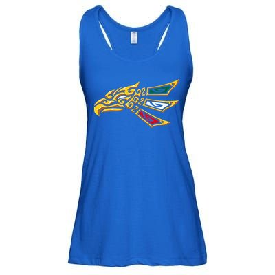 Mexican Eagle Tribal Style Hecho En Mexico Ladies Essential Flowy Tank