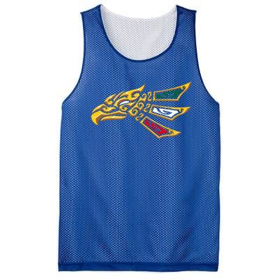 Mexican Eagle Tribal Style Hecho En Mexico Mesh Reversible Basketball Jersey Tank