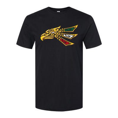 Mexican Eagle Tribal Style Hecho En Mexico Softstyle CVC T-Shirt