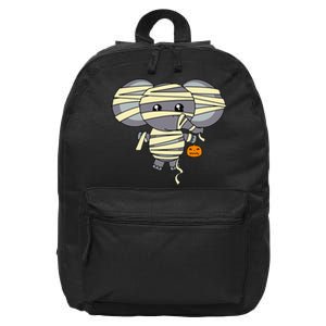 Mummy Elephant Trick Or Treating Costume Cute Halloween Gift 16 in Basic Backpack